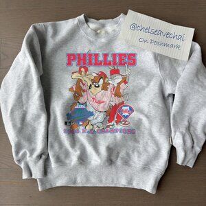 Vintage 1993 Philadelphia Phillies Looney Tunes Sweatshirt, Retro MLB Shirt Tee